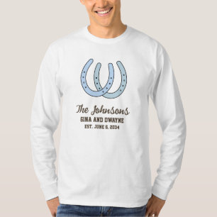 T-shirt Mariage Fer à Cheval Occidental Hommes Femmes