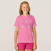 T-shirt Mariage Fleur Rose (Devant entier)