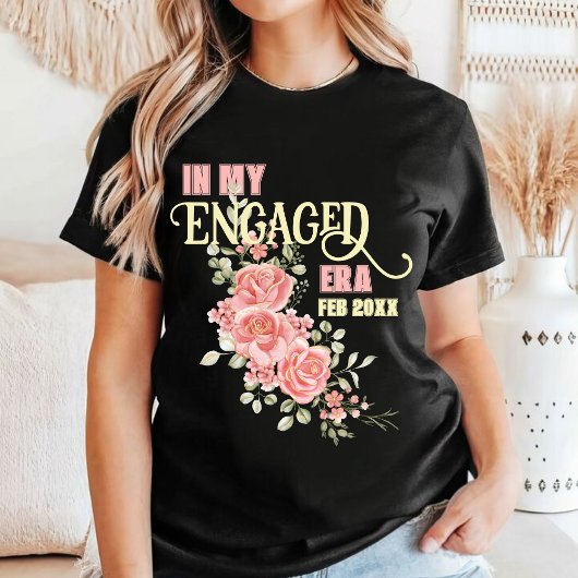 T-shirt Mariage floral Fête de fiançailles