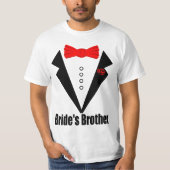 T-shirt mariage, frère de la mariée (Devant)