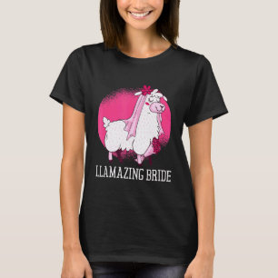 T-shirt Mariage Future Mme Femmes Mariée Lama Noces