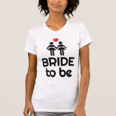 T-shirt Mariage Gay Blanc Mariage Chemise Épouse Pour Femm (Devant)