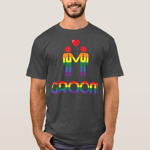 T-shirt Mariage Gay HommePour Hommes Marié Arc-en-ciel
