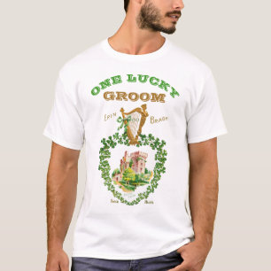 T-shirt Mariage irlandais Blarney Castle One Lucky Groom