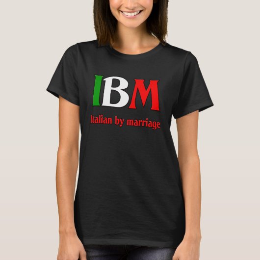 T-shirt Mariage italien (Devant)