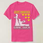 T-shirt Mariage Je Suis Marié Game Over (Design devant)
