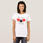 T-shirt mariage Las Vegas avec date (Devant entier)
