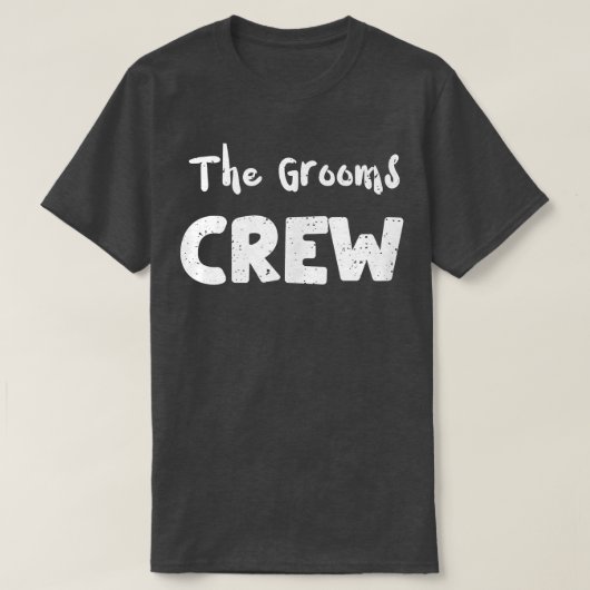 T-shirt Mariage Les Grooms CrewMarriage Dit (Design devant)