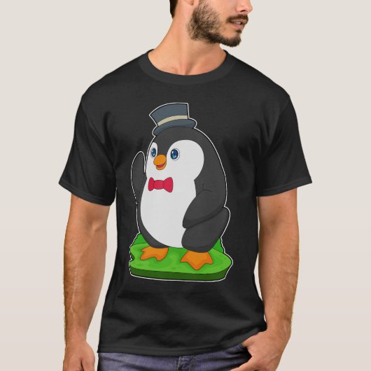 T-shirt Mariage noeud papillon pingouin (Devant)