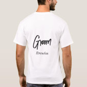 T-shirt Mariage noir noir blanc (Dos)