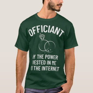 T-shirt Mariage Officielle Mariage Party Internet Ordonné