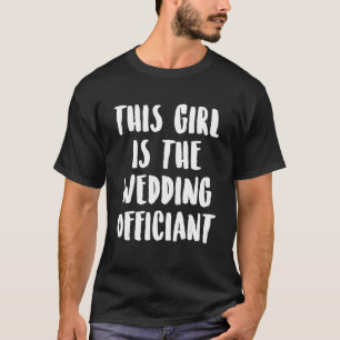 T-shirt Mariage Officier Ce Ministre Ordonné Par Internet