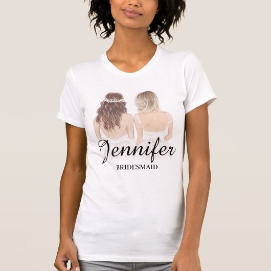 T-shirt mariage personnalisé design moderne (Devant)