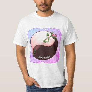 T-shirt mariage Red Rose yin yang