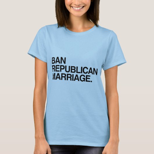 T-SHIRT MARIAGE RÉPUBLICAIN D'INTERDICTION - .PNG (Devant)