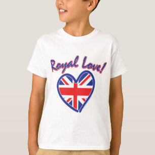 T-shirt Mariage royal, Royal Love, Union Jack Heart