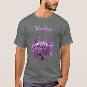 T-shirt Mariage sous l'arbre à feuilles en forme de cœur v