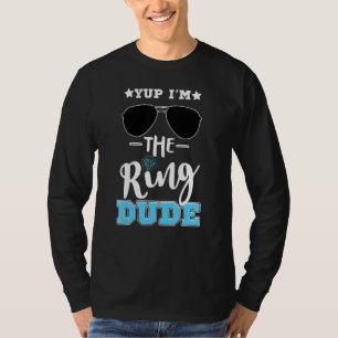T-shirt Mariage Sunglass Ring Guy Joke Yup Je suis le Ring