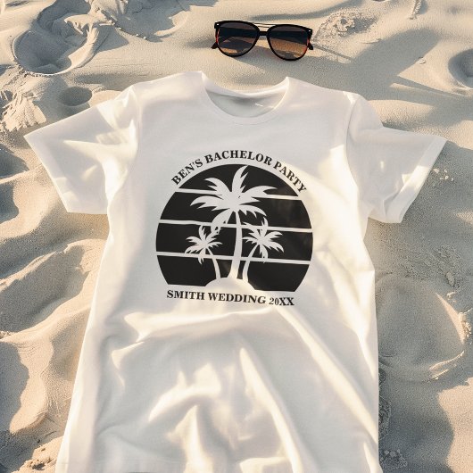 T-shirt Mariage sur l'île de la fête de célibataire de pla