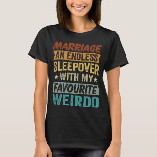 T-shirt Mariage Un Slepover Sans Fin Avec Mon Favori Nous