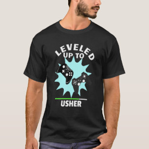 T-shirt Mariage Usher Levelup Gamer