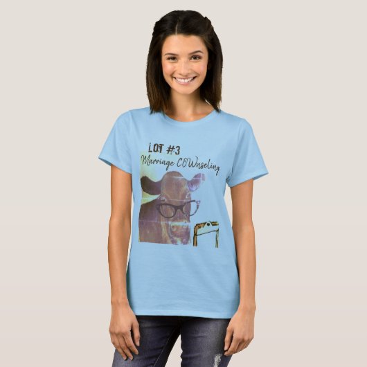 T-shirt Mariage "vache " nseling (Devant entier)