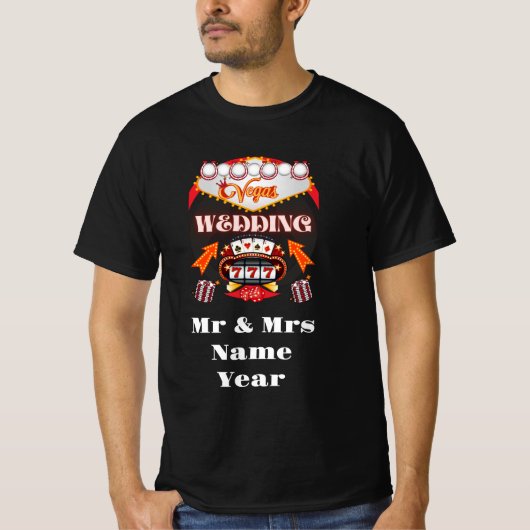 T-shirt Mariage Vegas (Devant)
