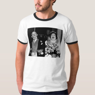 T-shirt Mariage vintage mariée heureuse