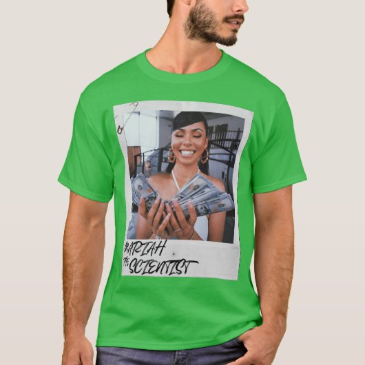 T-shirt Mariah la fille scientifique (Devant)