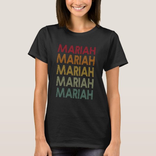 T-shirt Mariah Retro Nom Humour Nom (Devant)