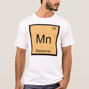 T-shirt Marianne Nom Chimie Élément Tableau périodique