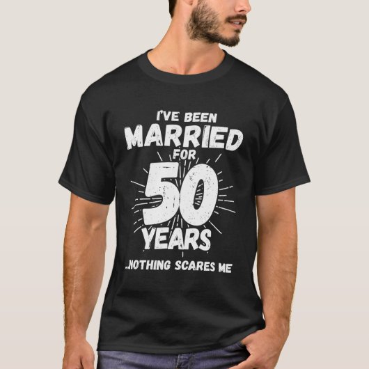 T-shirt Marié 50 Ans 50E Anniversaire Du Mariage (Devant)