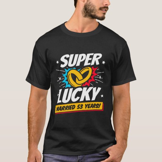 T-shirt Marié 53 Ans 53E Mariage Anniversaire (Devant)