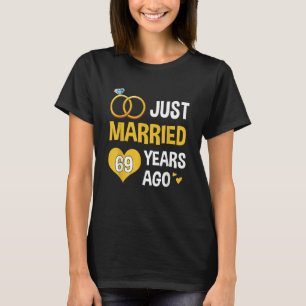 T-shirt Marié 69 ans depuis 1954 69ème Mariage Ann
