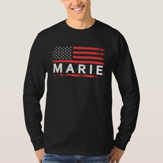 T-SHIRT MARIE AMERICAN FLAG FOR MARIE (Devant)