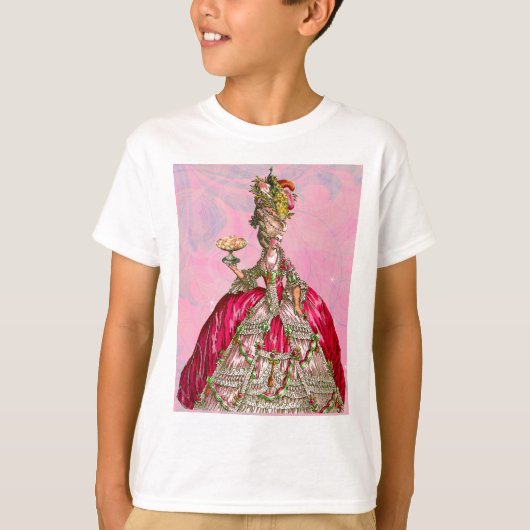 T-shirt Marie Antoinette Les Laisse Manger Du Gâteau (Devant)