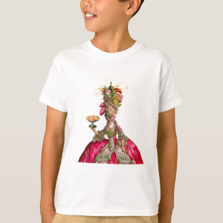 T-shirt Marie Antoinette paon et gâteau