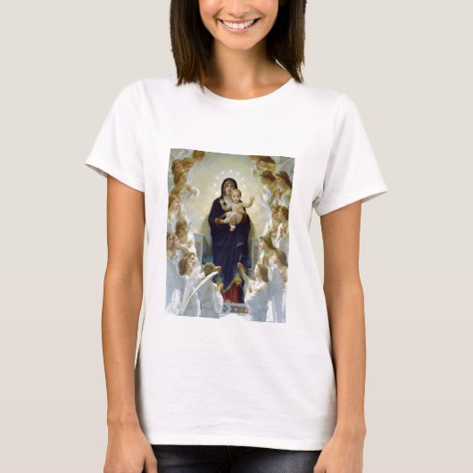 T-shirt Marie avec les anges - Regina Angelorum (Devant)