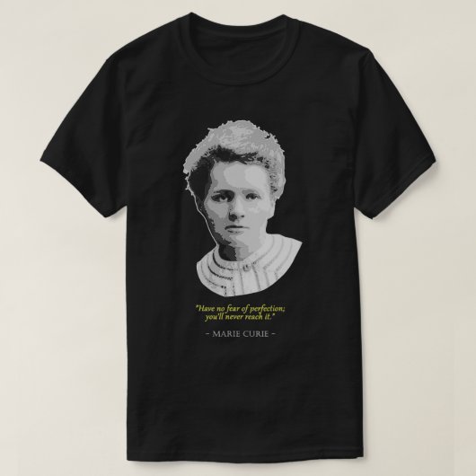 T-shirt Marie Curie Citation (Design devant)