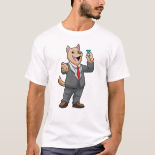 T-shirt Marié de mariage de chien Alliance