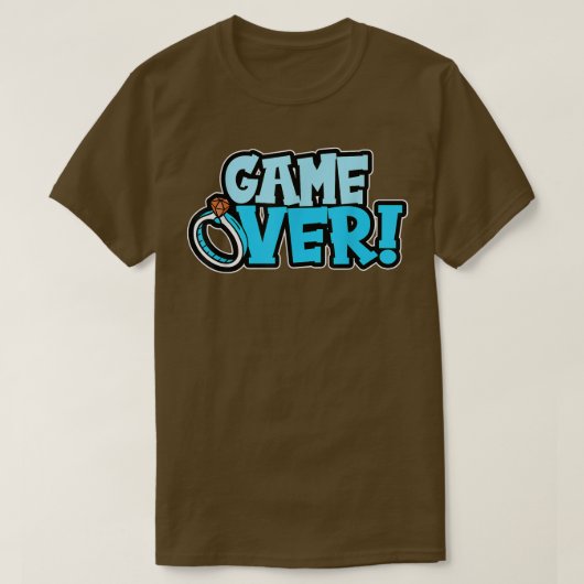 T-shirt Marié Game Over (Design devant)