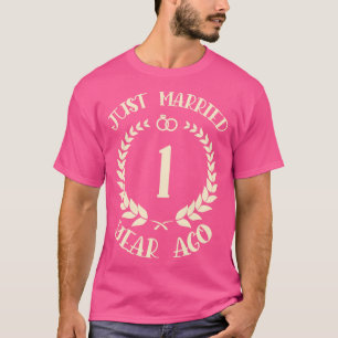 T-shirt Marié il y a 1 an 1er anniversaire Mariage
