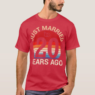 T-shirt Marié Il Y A 20 Ans Hus Femme Mariée Anniver