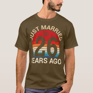 T-shirt Marié Il Y A 26 Ans, Hus Femme Mariée Anniver