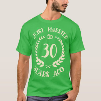 T-shirt Marié il y a 30 ans il y a 30e anniversaire de Mar