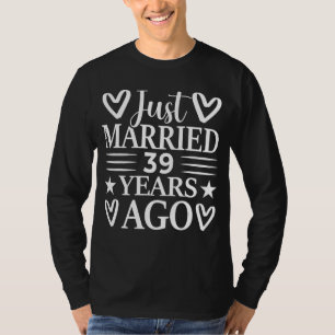 T-shirt Marié il y a 39 ans, drôle 39ème Mariage anniv