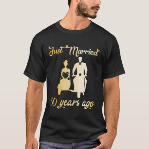 T-shirt Marié Il Y A 50 Ans Il Y A 50 Anniversaire De Mari