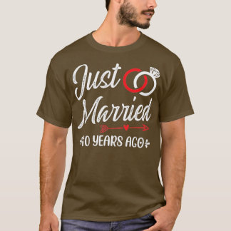 T-shirt Marié il y a 60 ans, heureux 60ème Mariage Anniv