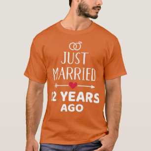 T-shirt Marié il y a seulement 12 ans pour leur 12ème anni