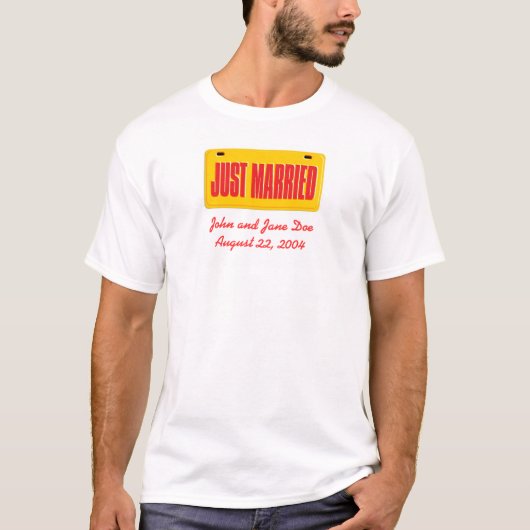 T-shirt Marié - Jaune (Devant)